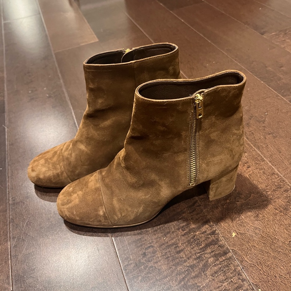 J.Crew suede and leather booties